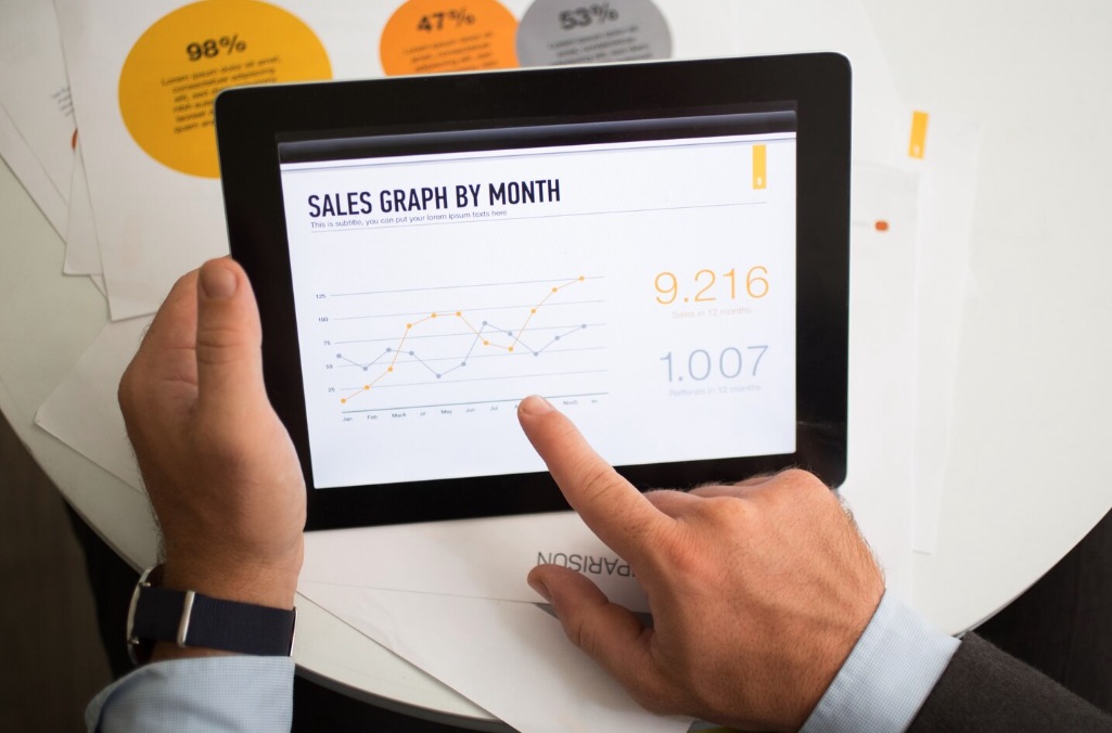 Dashboard digitale con bilanci in tempo reale